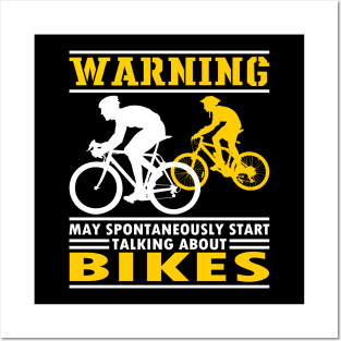 Funny Bicycle Quote, Bikes Biker Cyclist Gift Idea Posters and Art